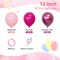 55-Pack Pink Balloons 12in – Metallic, Baby & Hot Pink Latex Party Decor